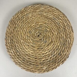 Set of 5 Round Wicker Rattan Charger Placemats‎ Palm Woven 12"